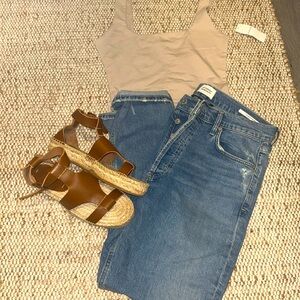 Soludos espadrille sandals.